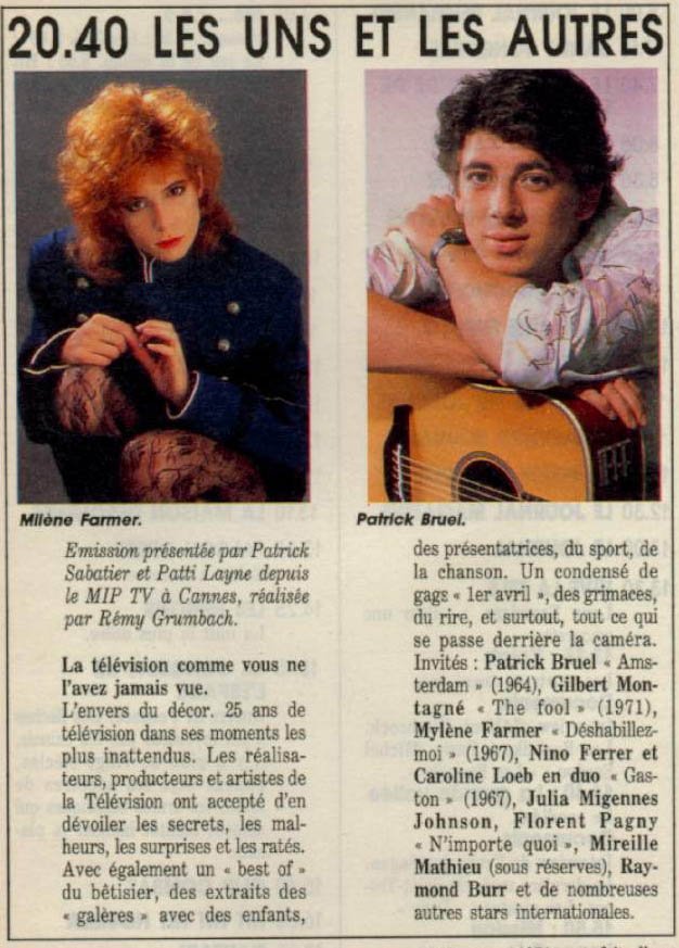 Télé Magazine 18 avril 1988
