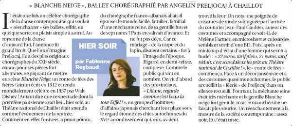 Le Figaro 12 novembre 2008