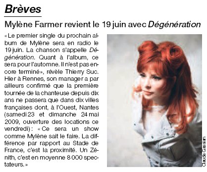 Ouest France 21 mai 2008