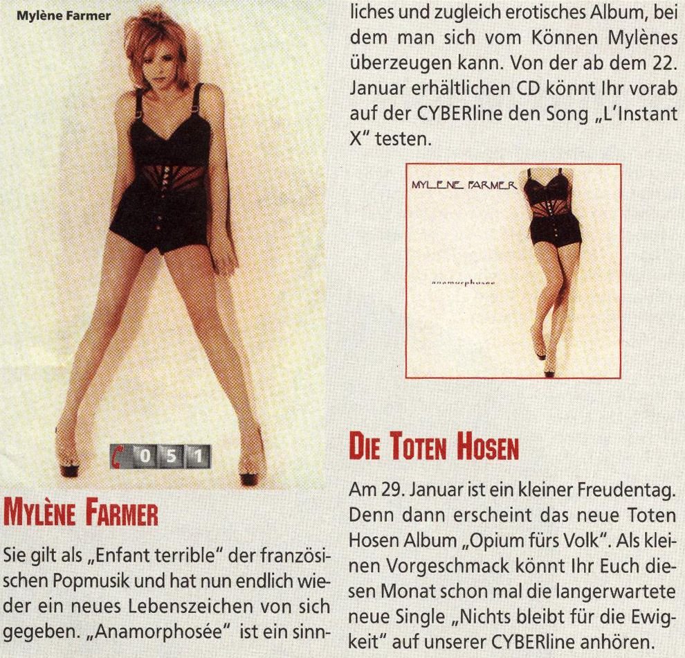 Cyber (Allemagne Janvier 1996