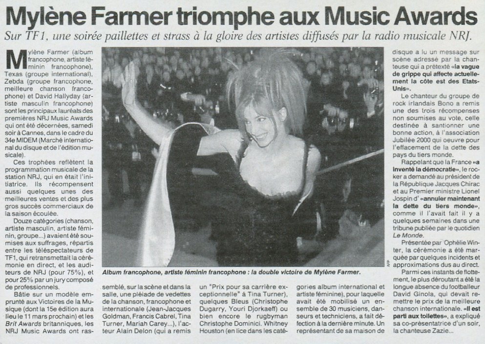 Ouest France 23 janvier 2000