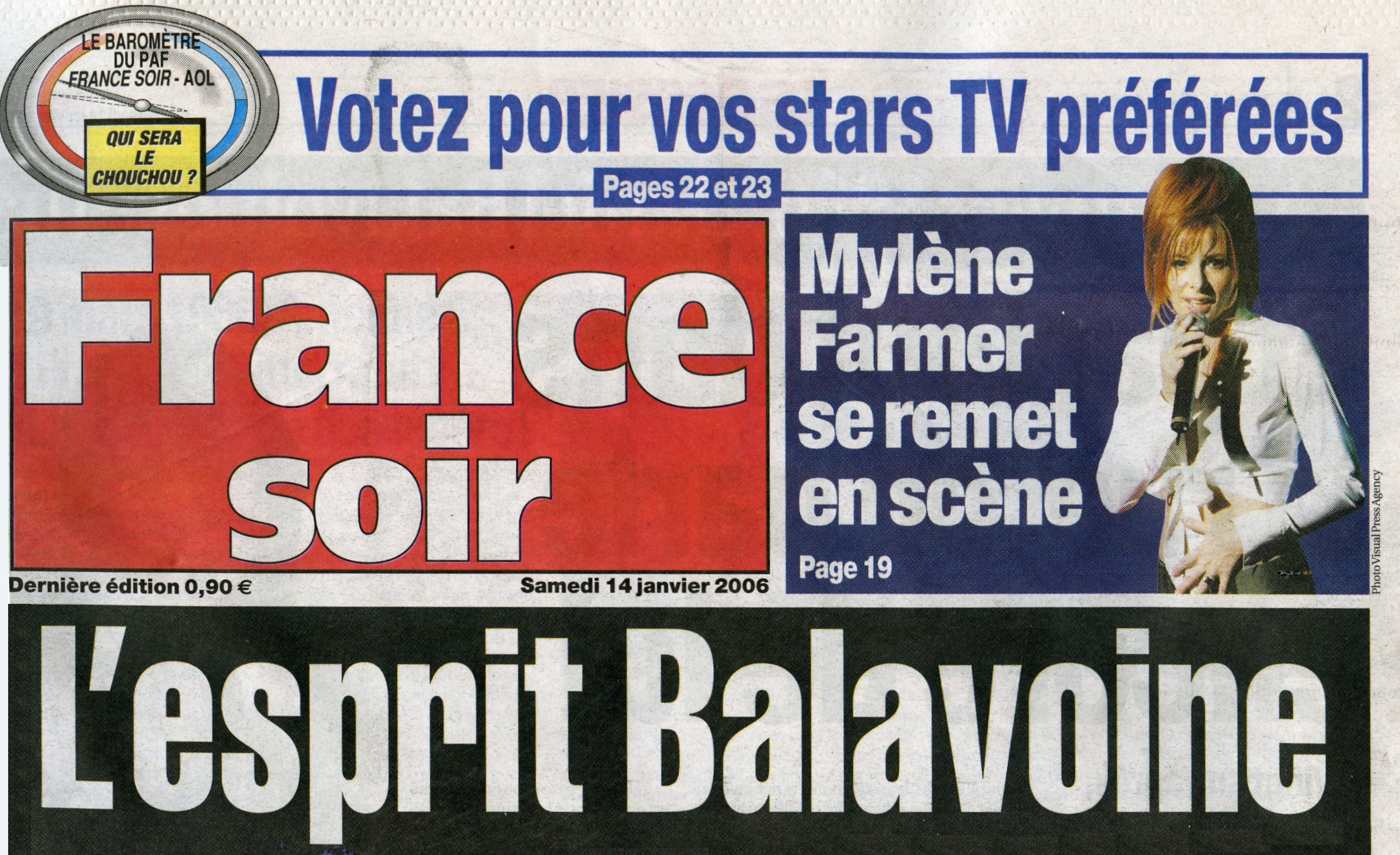 France Soir 14 janvier 2006