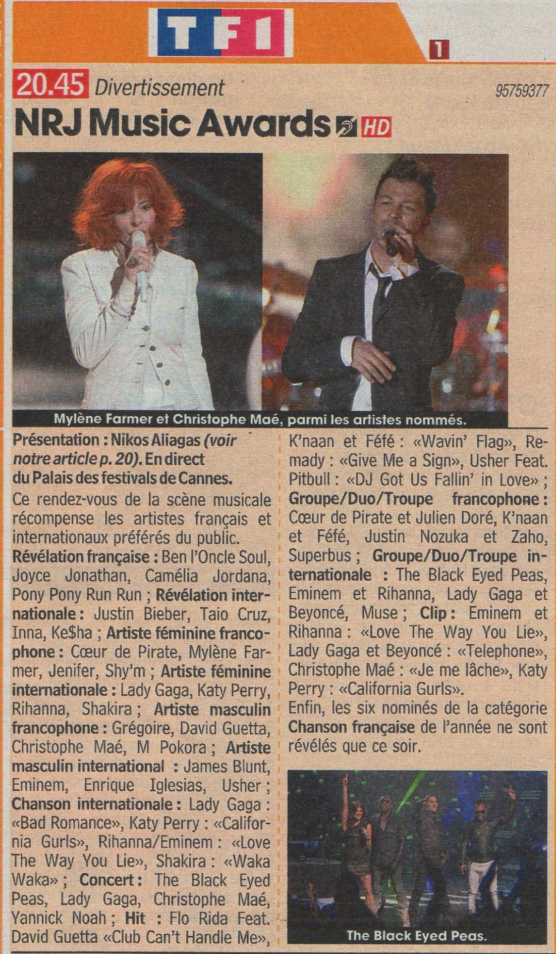 Télé Star 17 janvier 2011