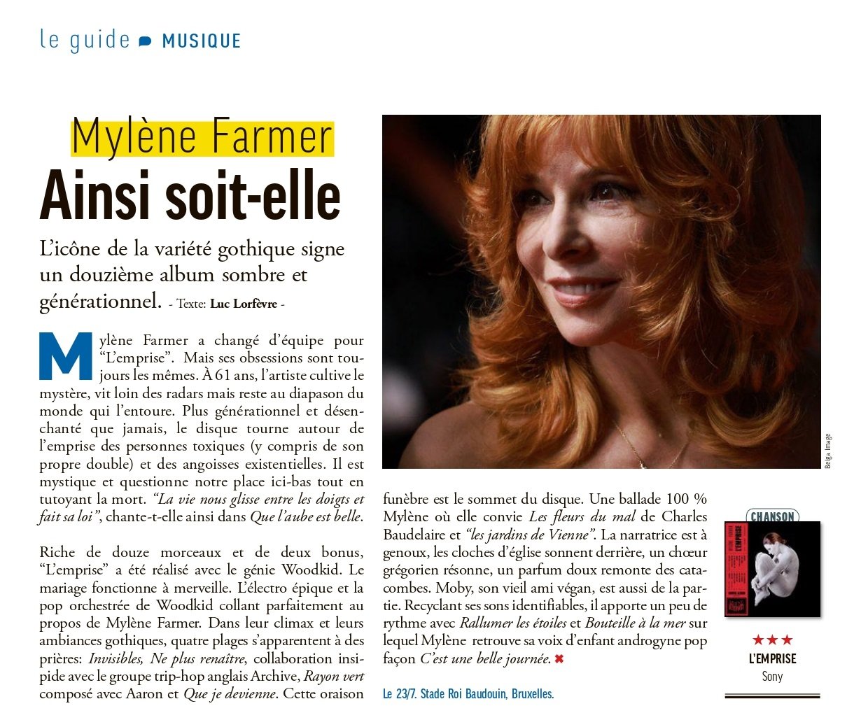 Moustique Magazine (Belgique) 30 novembre 2022